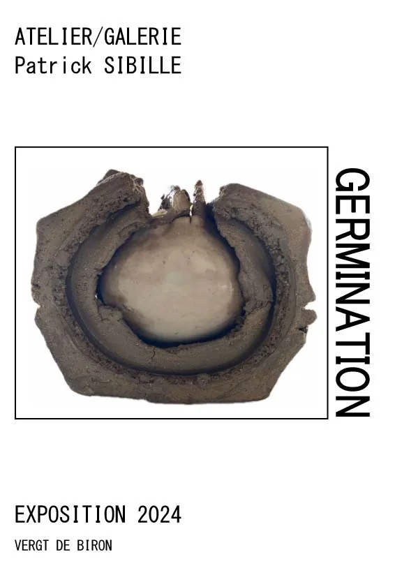 Affiche de l’exposition Germination, Atelier/Galerie, Vergt-de-Biron