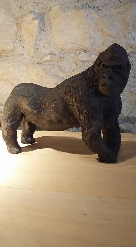 Sculpture animalière en grès — référence BE-010
