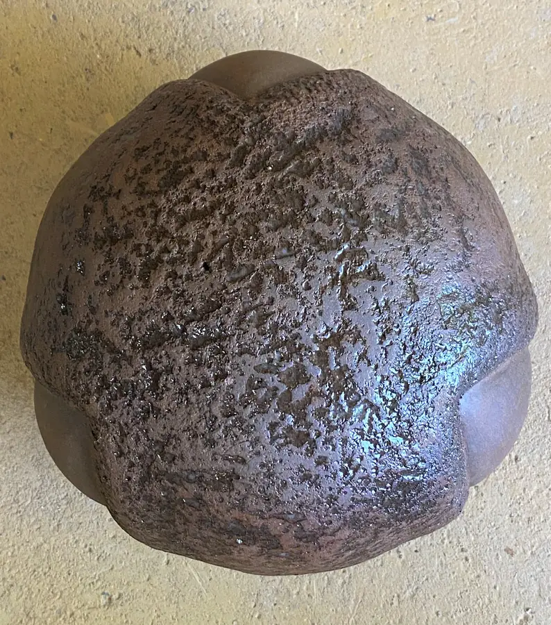 Sculpture en grès de la série Graines & Pollens — référence GP-039