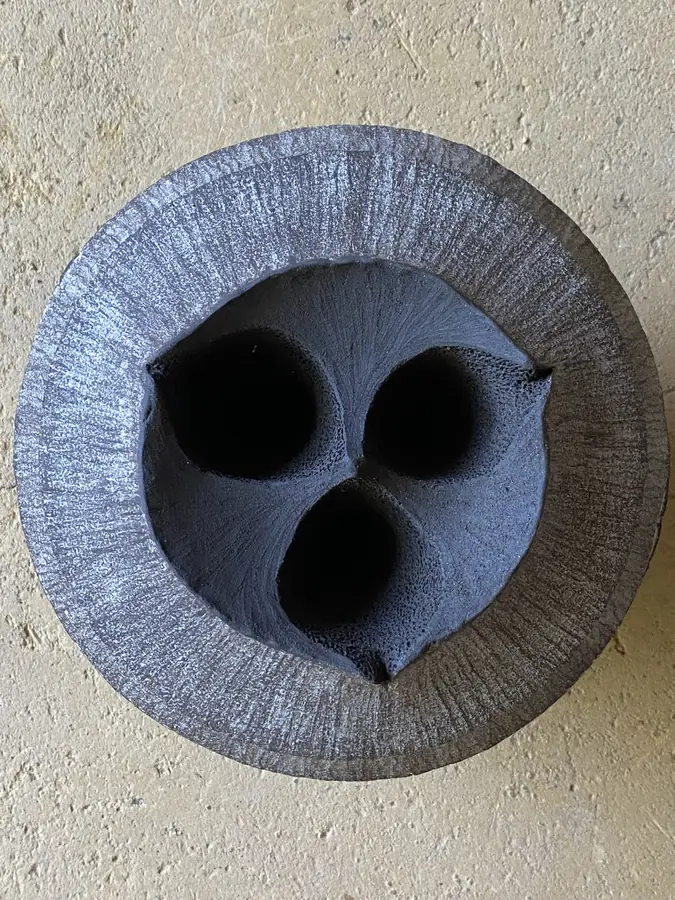 Sculpture en grès de la série Graines & Pollens — référence GP-045