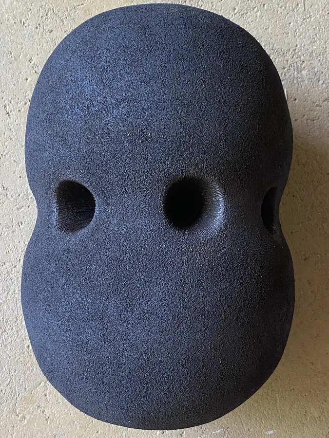 Sculpture en grès de la série Graines & Pollens — référence GP-046